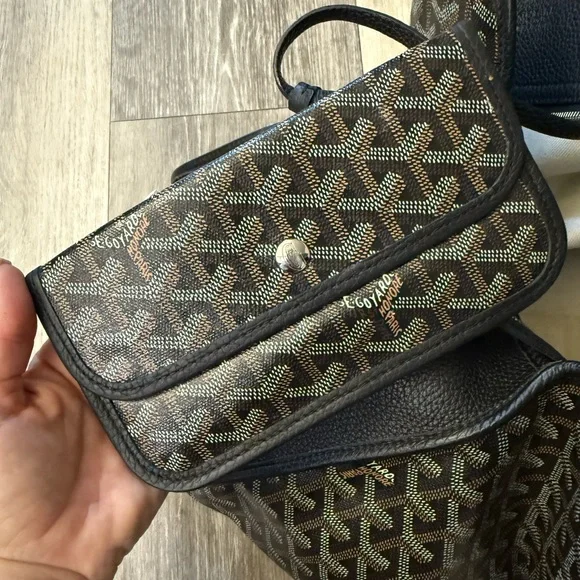 Goyard Black and Brown Patterned Bag - Picture 8 of 13